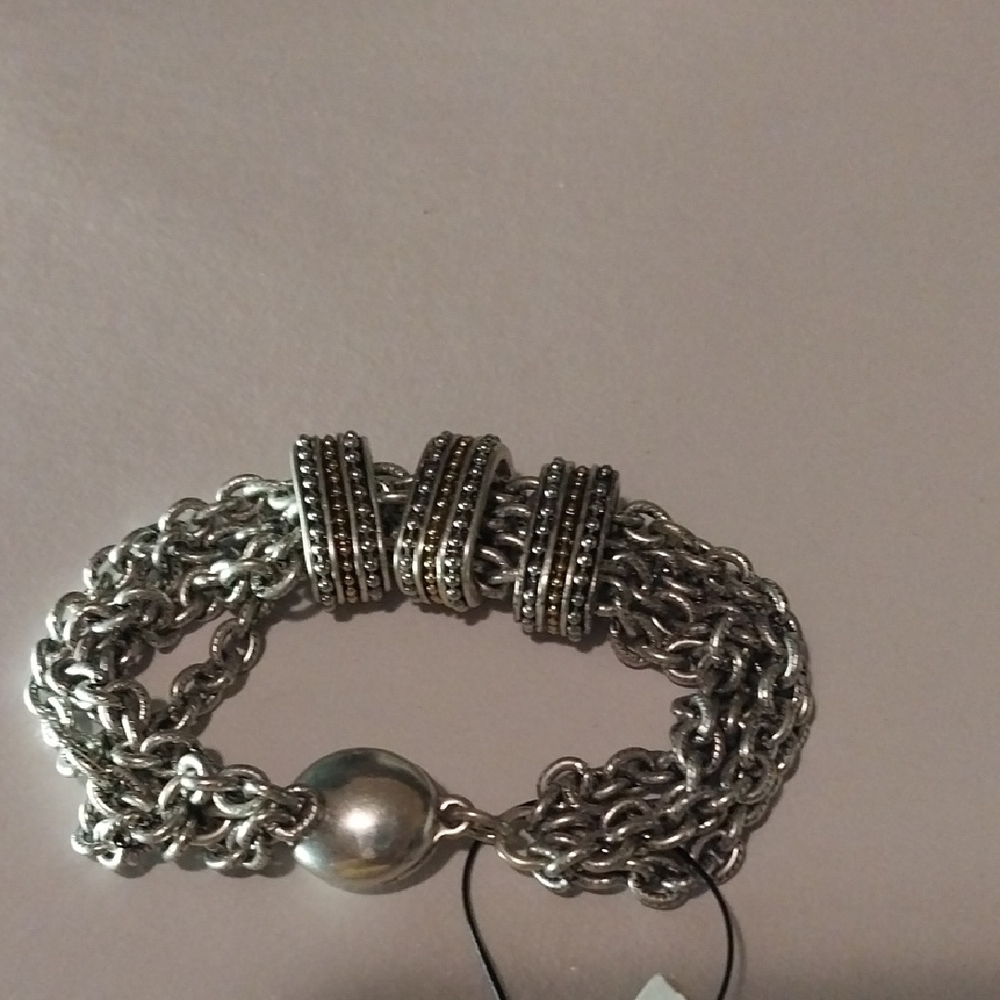 Chico's Silver Multi-Strand Bracelet